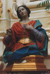 statue in cartapesta - S.Benedetta,Chiesa Parrocchiale Vaste